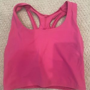 Lululemon crop top sonic pink